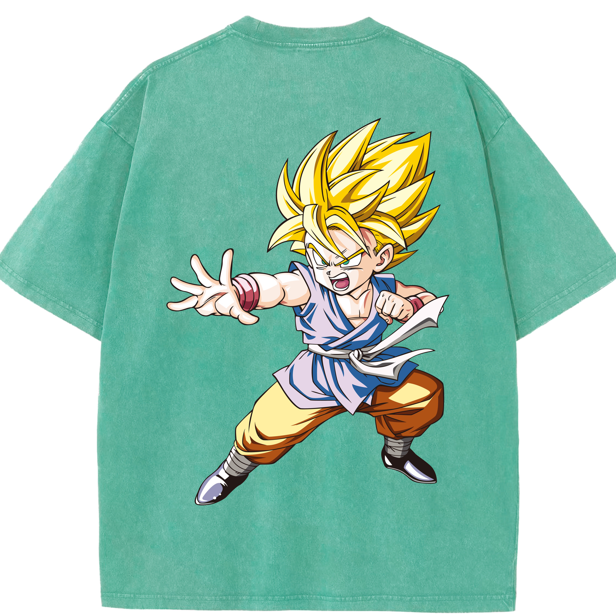 （画像用） ドラゴンボール ベジット DRAGON BALL Vegetto 綿100% ヴィンテージ風 半袖Tシャツ（背面プリント）